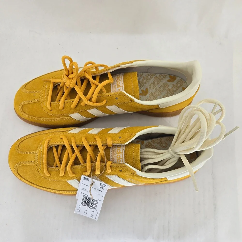 Adidas Handball Spezial Yellow White IF7088 Mens 11.5 Sneakers New